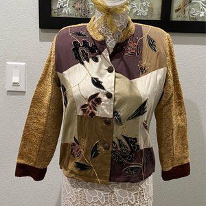 BFA Classics Women’s Vintage Brown Patterned Jacket - PS